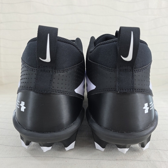 Nike Mens Alpha Menace 4 Black White Football Cleats Shoes FZ7703-005 Sz 15 NEW